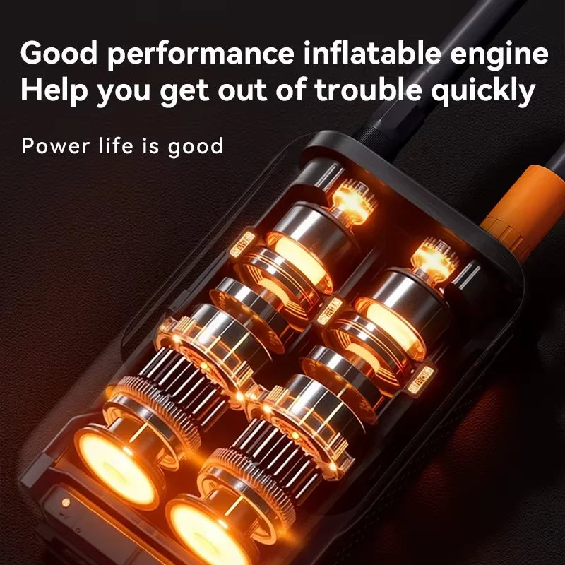 Wireless Electric Tire Inflator (3–150 PSI) – Smart Portable Air Pump for Car, Motorcycle & Bicycle (Type-C Fast Charge)